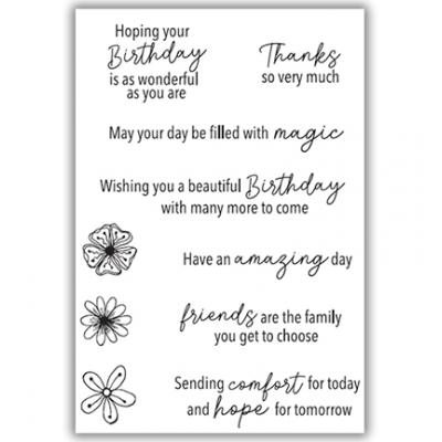Julie Hickey Designs Clear Stamps - Postitive Wishes